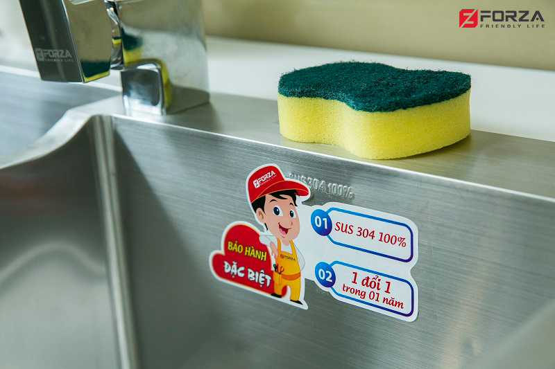 làm sạch chậu rửa bát