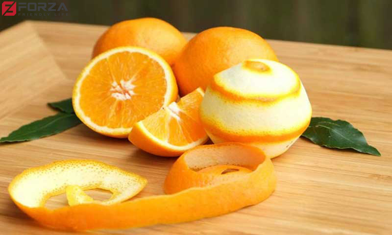 Sử dụng vỏ cam hoặc quýt để tạo mùi hương
