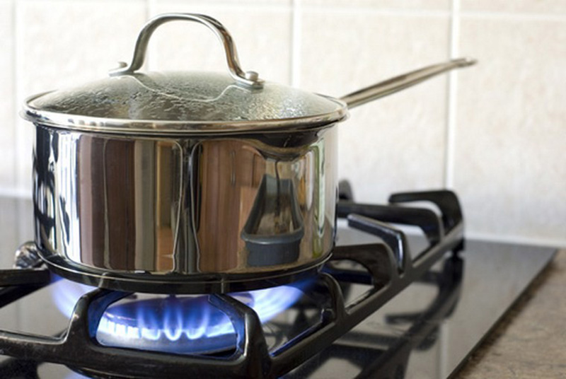 bếp gas lãng phí nhiệt lượng