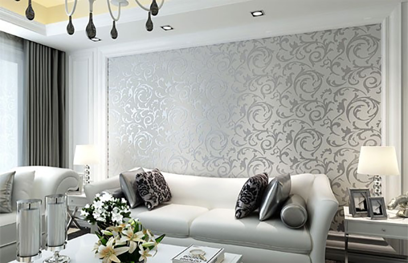 Chọn dấy dán tường cho phòng khách