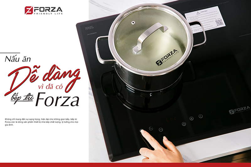 Nấu ăn dễ dàng vì đã có bếp từ Forza