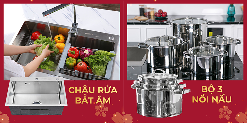 Thiết bị gia dụng làm từ inox cao cấp thương hiệu Forza