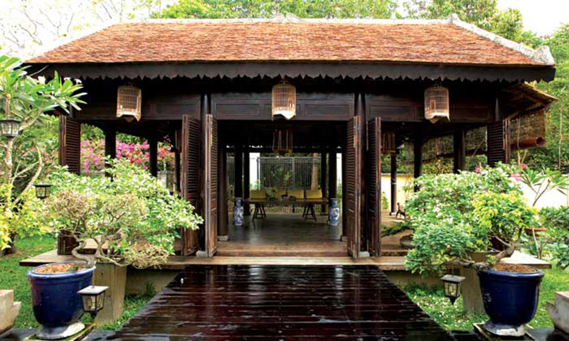 Cây xanh là một điểm nhấn chính trong phong cách Zen